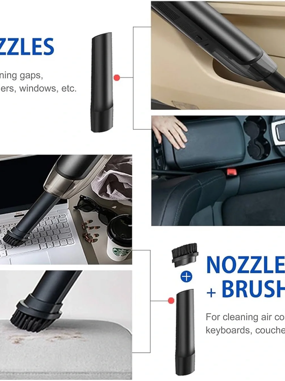 Cordless Handheld Vacuum. Lightweight and powerful sunction
